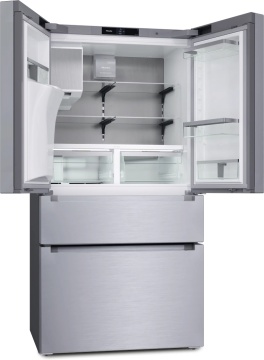 Combină frigorifică de sine stătătoare Miele KFFD 6765 Inox/CleanSteel French Door - Img 3