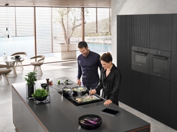 Plita cu inductie cu hota integrata Miele KMDA 7473-1 FL - Img 4