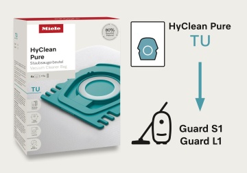 Saci de praf aspirator HyClean Pure TU adecvat pentru modelele Guard L1 si Guard S1 - Img 2