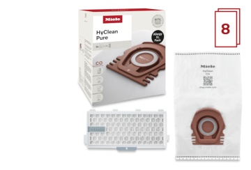 Saci pentru aspirator 8 bucati și un filtru HEPA CO Allergy XL HyClean Pure pentru modele Guard M1 - Img 2