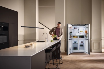 Combină frigorifică de sine stătătoare Miele KFFD 6741 Inox/CleanSteel French Door - Img 6