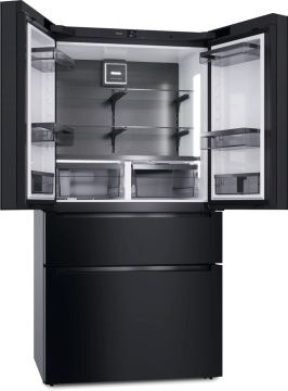 Combină frigorifică de sine stătătoare Miele KFFD 6867 Negru obsidian mat French Door - Img 3