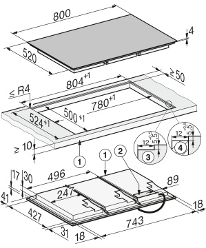 Plită cu inducție Miele KM 8685 FL MattFinish - Img 6