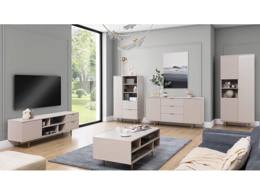Living cu Riflaje Sofia 1, 5 piese, Casmir