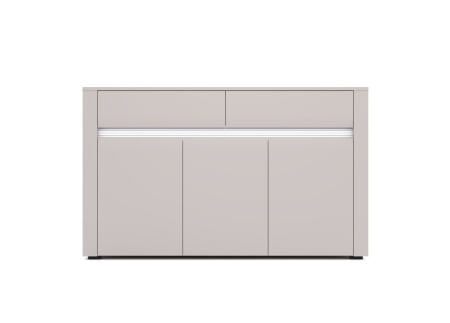 Comoda Bodena, 3 Usi 2 Sertare, Casmir/Alb