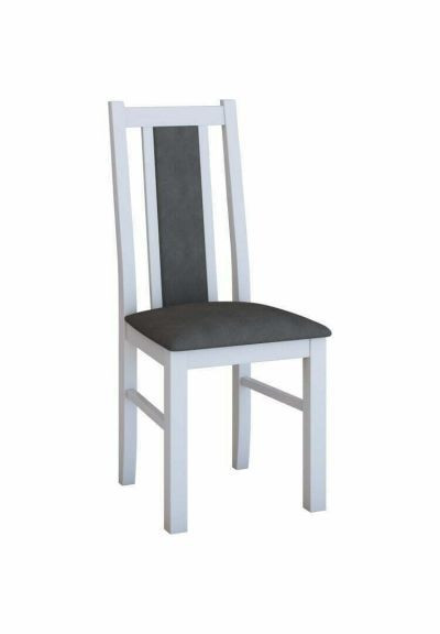 Set Masa Extensibila M 1 Alb/Grafit 160/200 X 90 CM + 6 Scaune B 14 albe, lemn fag