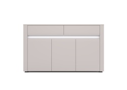 Comoda Bodena, 3 Usi 2 Sertare, Casmir/Alb