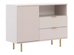 Comoda TV Inalta cu riflaj, Sofia, 1 Usa 2 Sertare, MDF Casmir