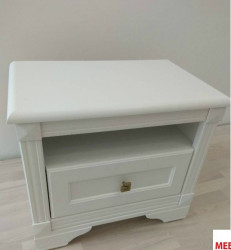 Dormitor Kleo cu Dulap 4 Usi MDF Alb