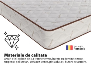 Saltea 160X200 CM Hipoalergenică Conforto, Superortopedică Lux, 26 cm, Spumă, Arcuri Bonell, Fermitate Medie - Img 3
