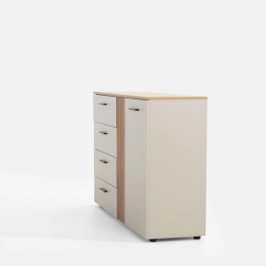 Comoda cu Riflaj LINEA, 1 Usa 4 Sertare, Casmir - Img 3