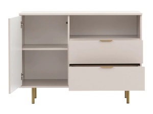 Comoda TV Inalta cu riflaj, Sofia, 1 Usa 2 Sertare, MDF Casmir - Img 2