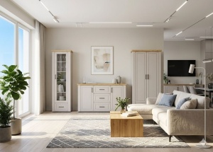 LIVING MALAGA VARIANTA 2, MDF CASMIR, 302 CM - Img 4