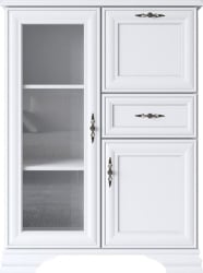 Comoda BAR IDENTO, 1 Usa Sticla ,1 Sertar, 1 Bar, Alb Alpin