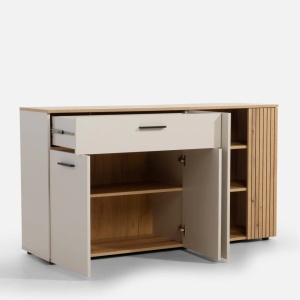 Comoda cu Riflaj LINEA, 1 Sertar 3 Usi, Casmir - Img 5