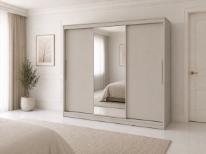 DRESSING 240 CM, 3 USI GLISANTE CU OGLINDA, PAL 18 MM, CASMIR