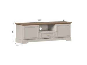 Living Alvera Casmir, cu Dulap si Vitrina, 333 CM - Img 6