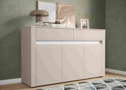 Comoda Bodena, 3 Usi 2 Sertare, Casmir/Alb