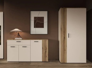 Comoda cu Riflaj LINEA, 1 Sertar 3 Usi, Casmir - Img 2