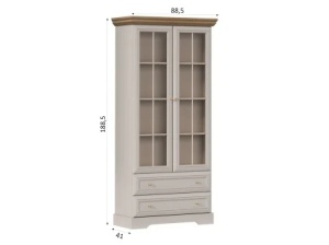 Living Alvera Casmir, cu Dulap si Vitrina, 333 CM - Img 3
