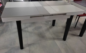 Masa extensibila Fiori, Alb / Gri deschis - Img 3