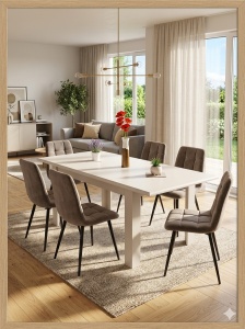 Masă living extensibilă Sonata New 160-200 cm, Gerbor, cașmir - Img 11