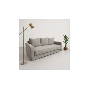 Canapea Extensibila Viena, 225x110x78 h cm, Stofa Gri - Img 1