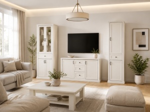 LIVING VERONA, CASMIR CU COMODA 2 USI 3 SERTARE, 303 CM