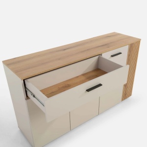 Comoda cu Riflaj LINEA, 1 Sertar 3 Usi, Casmir - Img 6