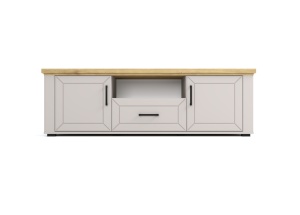 COMODA RTV MALAGA, 2 USI SI 1 SERTAR, MDF CASMIR