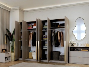 Dressing modular LIV Casmir SOFT CLOSE, 6 Usi, 246 CM - Img 2