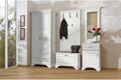 Dulap Idento, 2 Usi si 1 Sertar, H 210 CM, MDF Alb Alpin