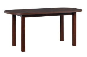 MASĂ EXTENSIBILĂ WENUS 1 blat oval laminat,nuc, cadru si picioare din lemn de fag,160x200cm