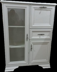 Comoda BAR IDENTO, 1 Usa Sticla ,1 Sertar, 1 Bar, Alb Alpin