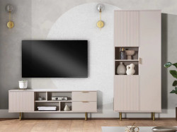 Living cu Riflaje Sofia 3, 2 piese, Casmir