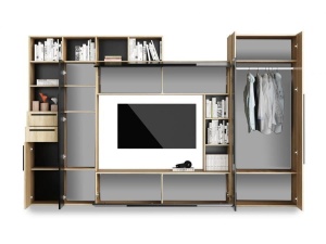 Living Pandora, Sonoma/Negru, 325 CM - Img 3