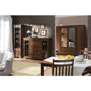 BUFET CU VITRINA PENTRU LIVING/BUCATARIE KORA,NUC - Img 10