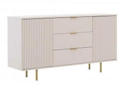 Comoda cu riflaj Sofia, 2 Usi 3 Sertare, MDF Casmir