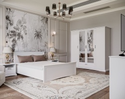 DULAP 4 USI SI 1 SERTAR, VALENCIA, MDF VOPSIT ALB