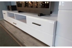Set Living Alaska, 285x30x190cm, Alb Lucios - Img 6