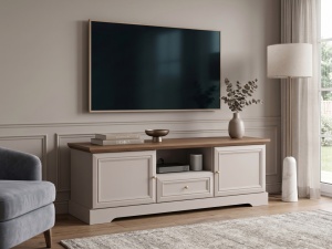 Comoda RTV Alvera Casmir, 2 Usi si 1 Sertar - Img 2