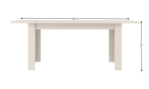 Masă living extensibilă Sonata New 160-200 cm, Gerbor, cașmir - Img 13
