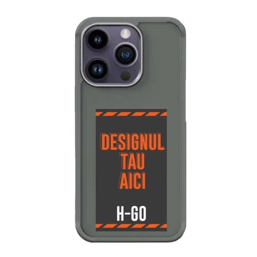 Husa iPhone H-Go Pro NFC cu ecran E-Ink, silicon