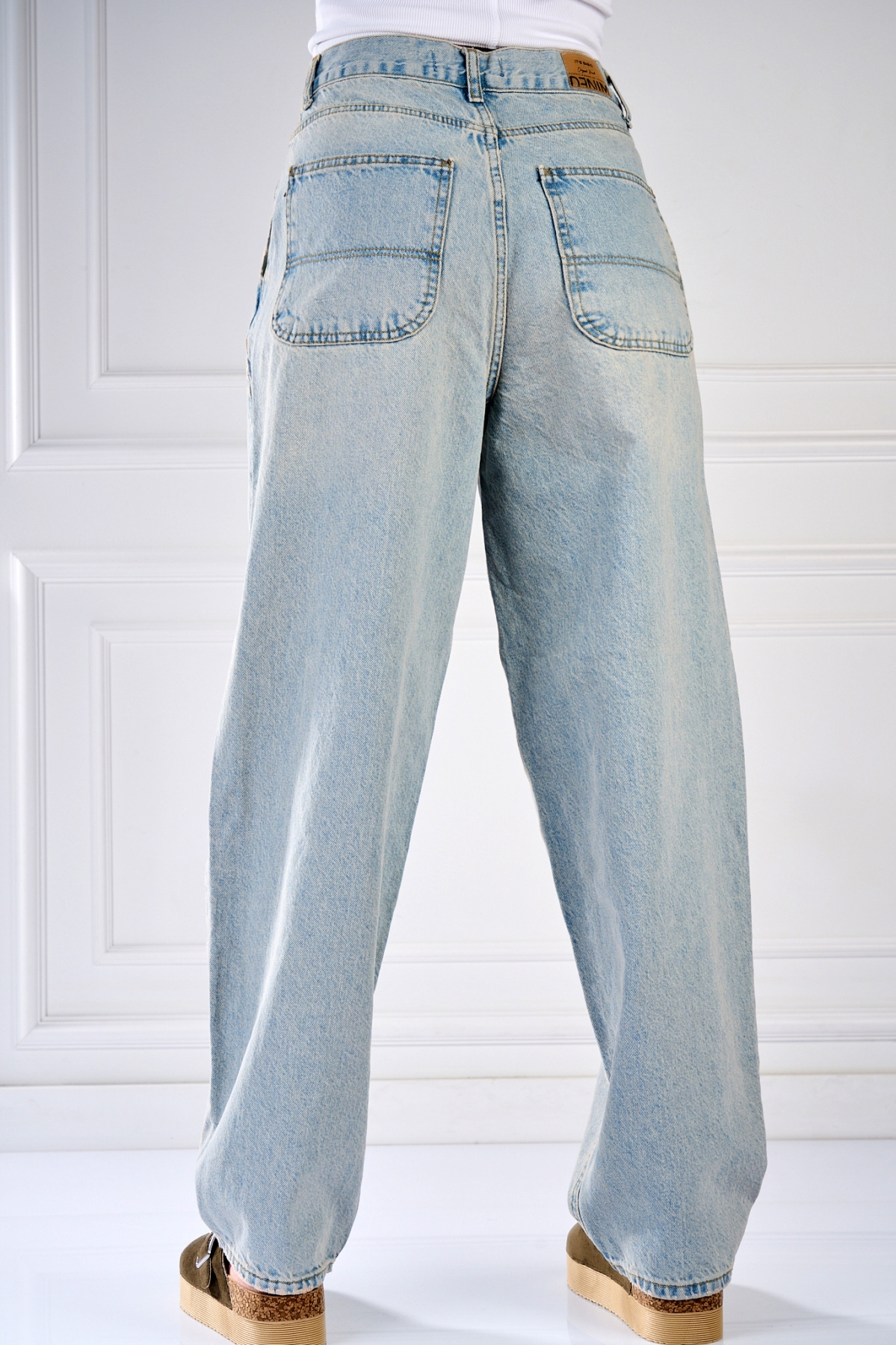Blugi Damă Oversize Albastri Kanyra - 1 | YEO
