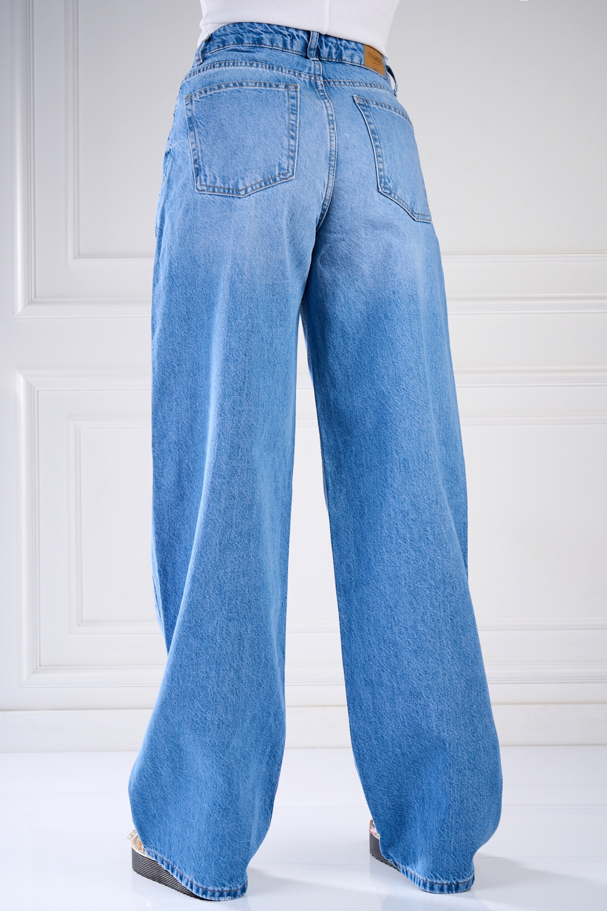 Blugi Damă Oversize Albastri Nirmala - 1 | YEO