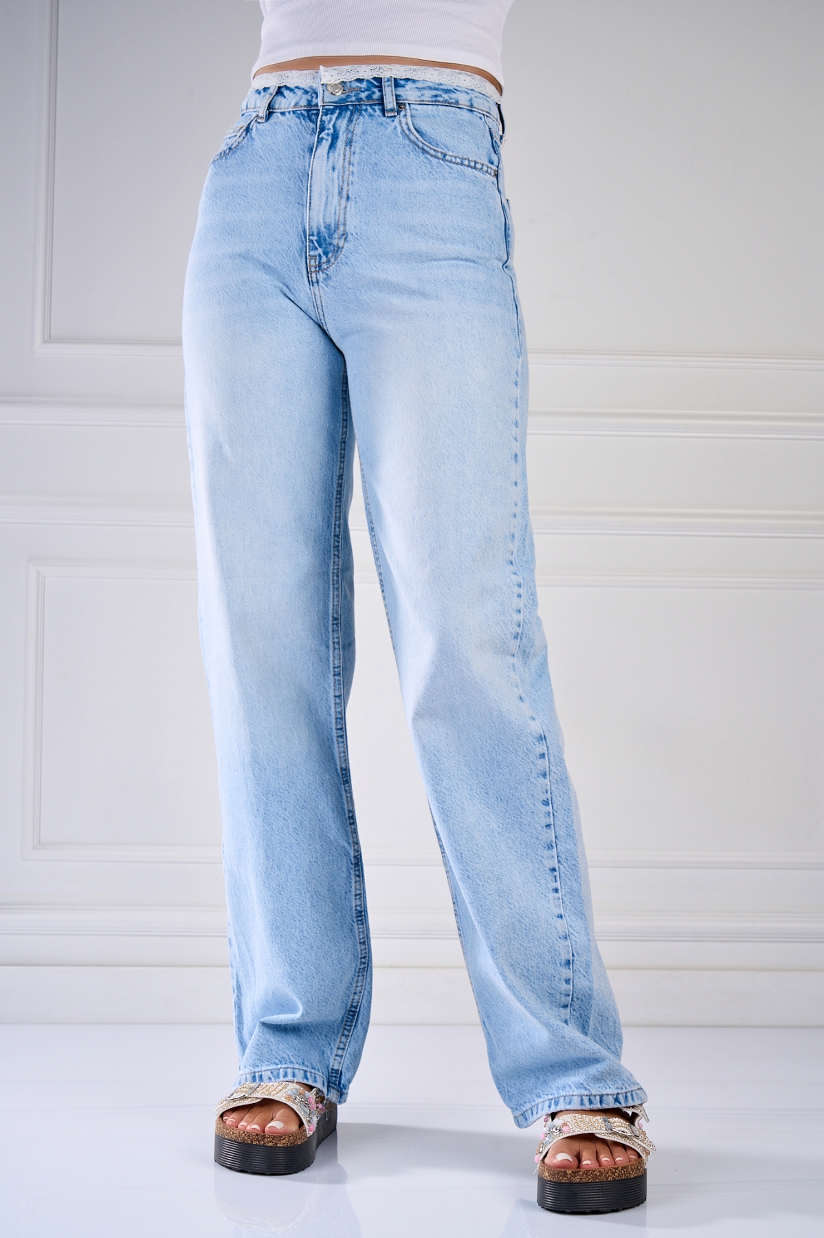 Blugi Regular Fit Albastri Shipra