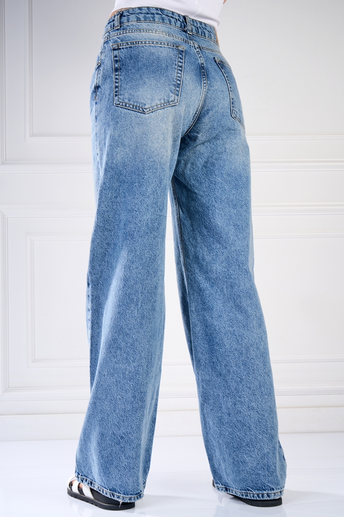 Blugi Regular Fit Albastri Taniska - 2 | YEO