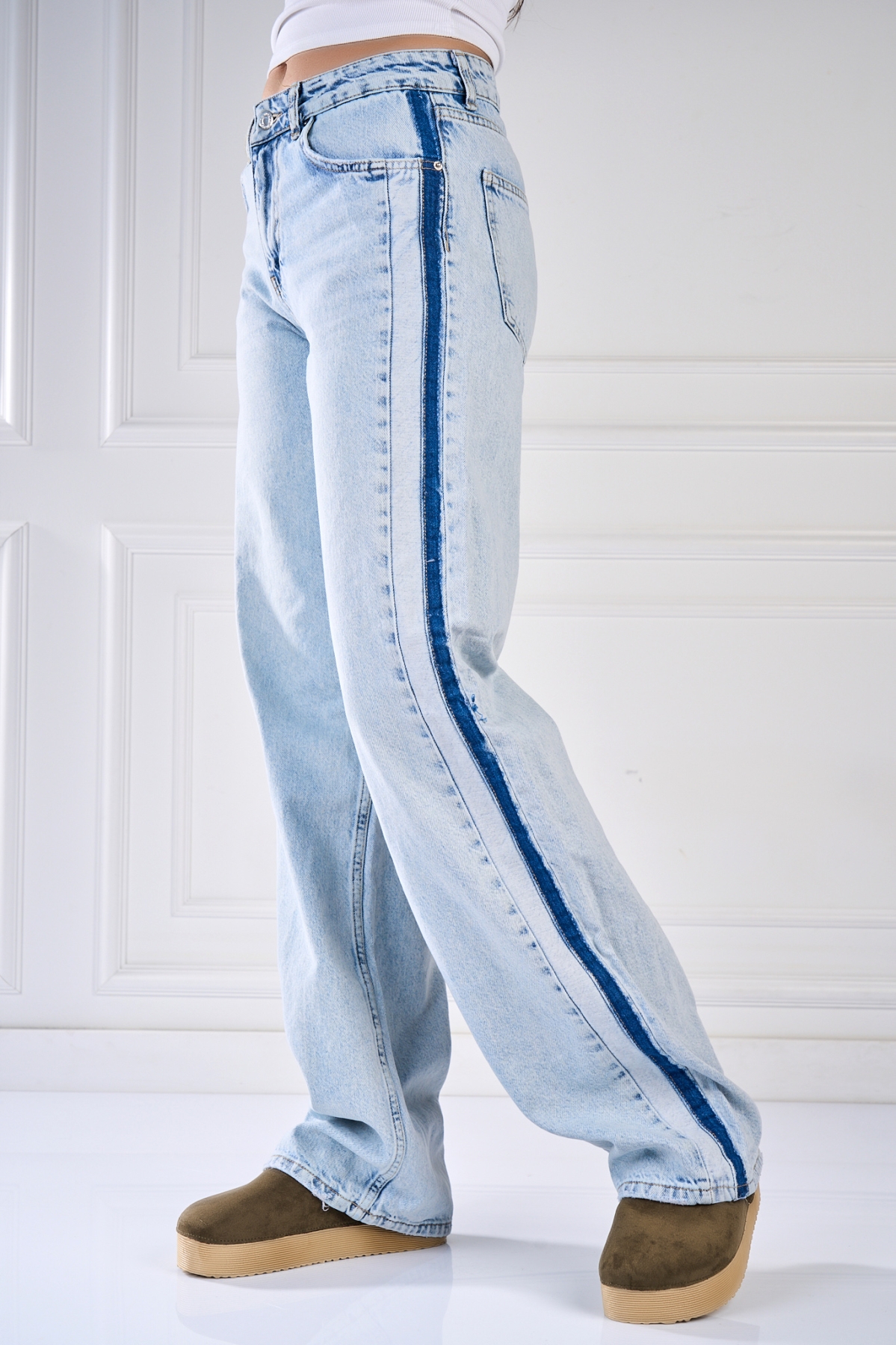 Blugi Regular Fit Albastri Zelia - 1 | YEO