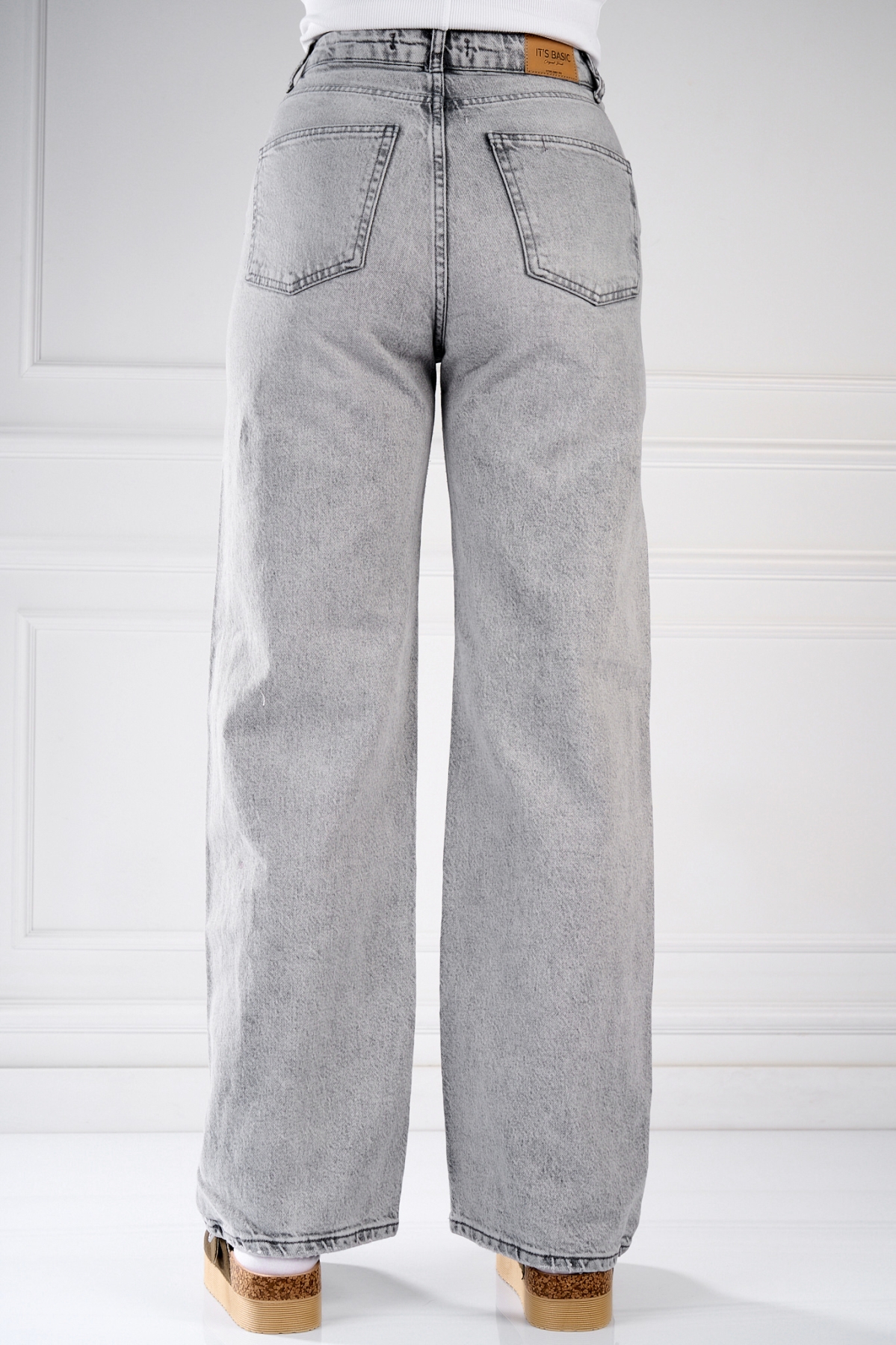 Blugi Regular Fit Gri Nazmin - 2 | YEO