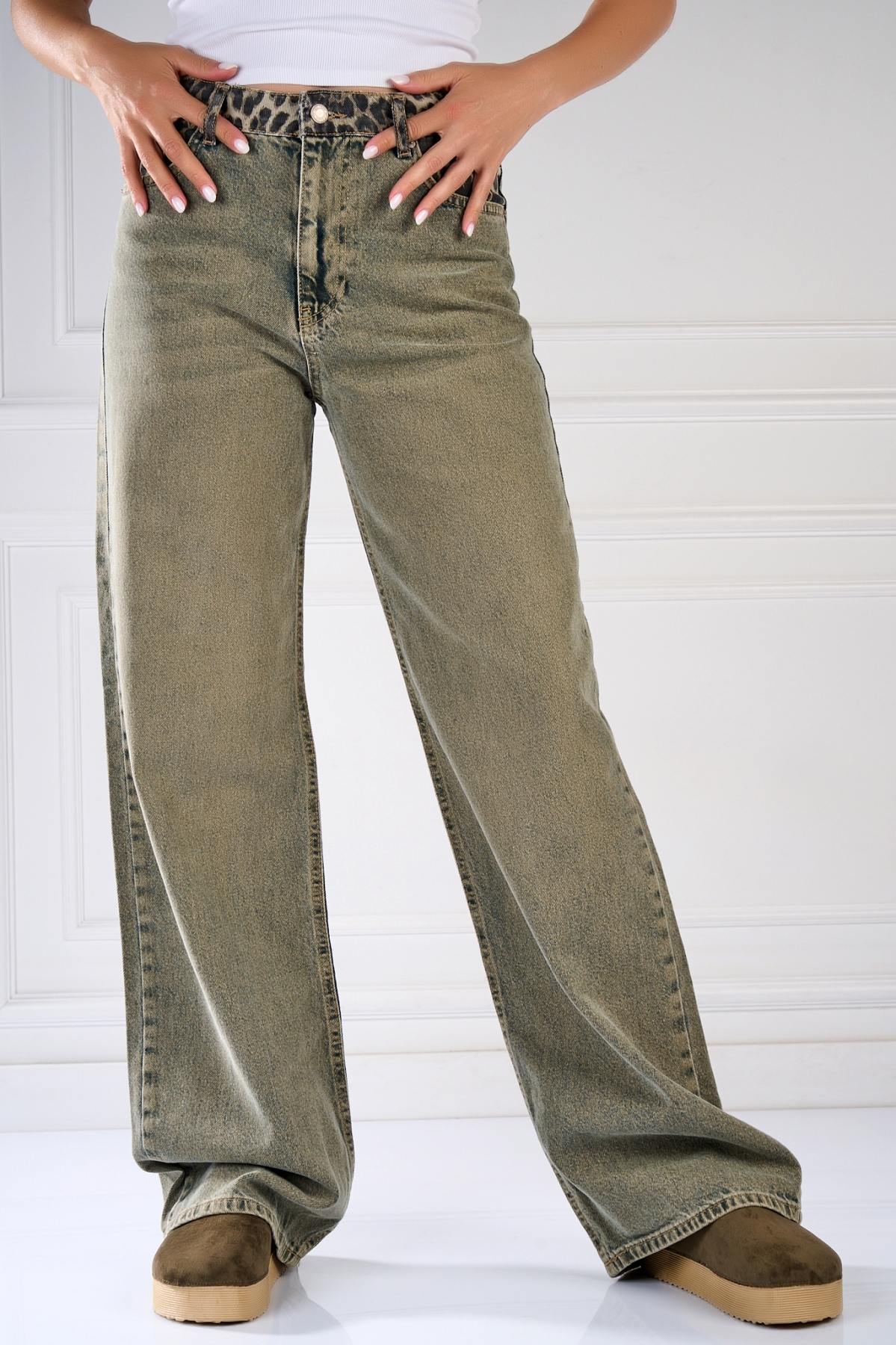 Blugi Regular Fit Verzi Toshi - 1 | YEO